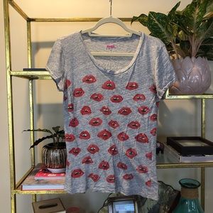 J.Crew by Donald Kiss Kiss Graphic Tee